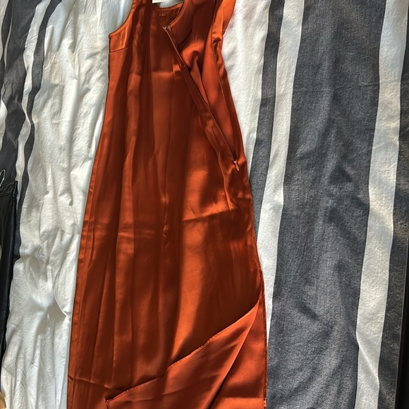 NWT XS Abercrombie & Fitch Rust Orange Dress - Picture 6 of 7